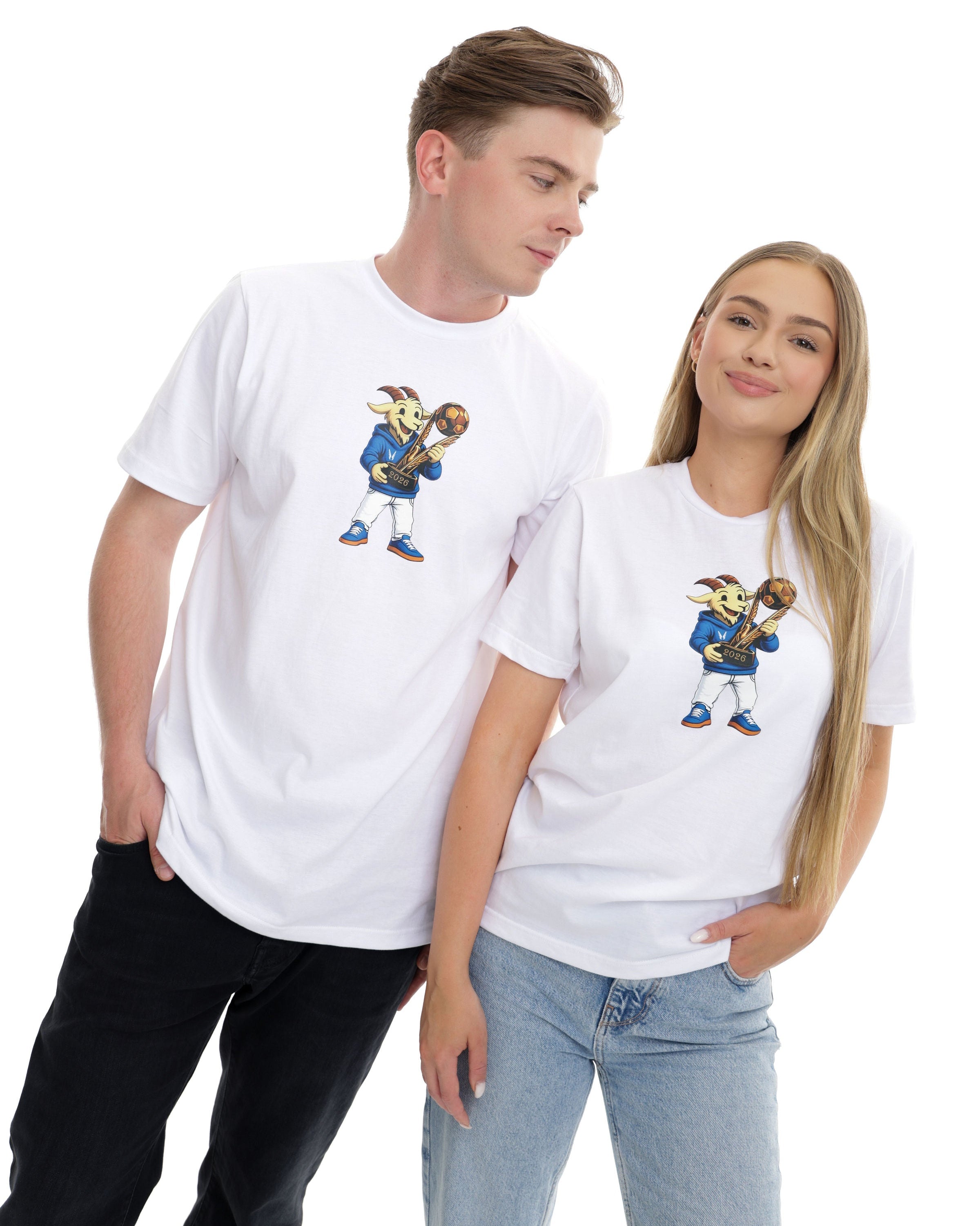 T-Shirt Mistrzowski Koziołek 2026- Biały