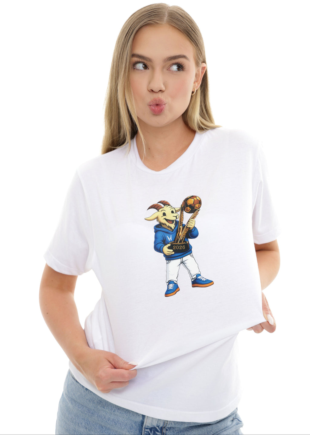 T-Shirt Mistrzowski Koziołek 2026- Biały